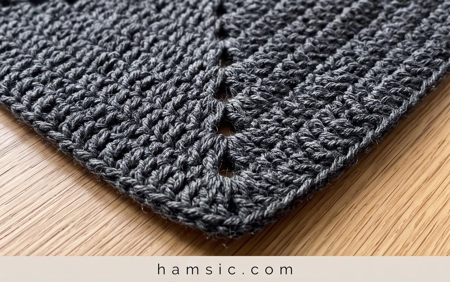 Flat-Lay Drawstring Bag Free Crochet Pattern