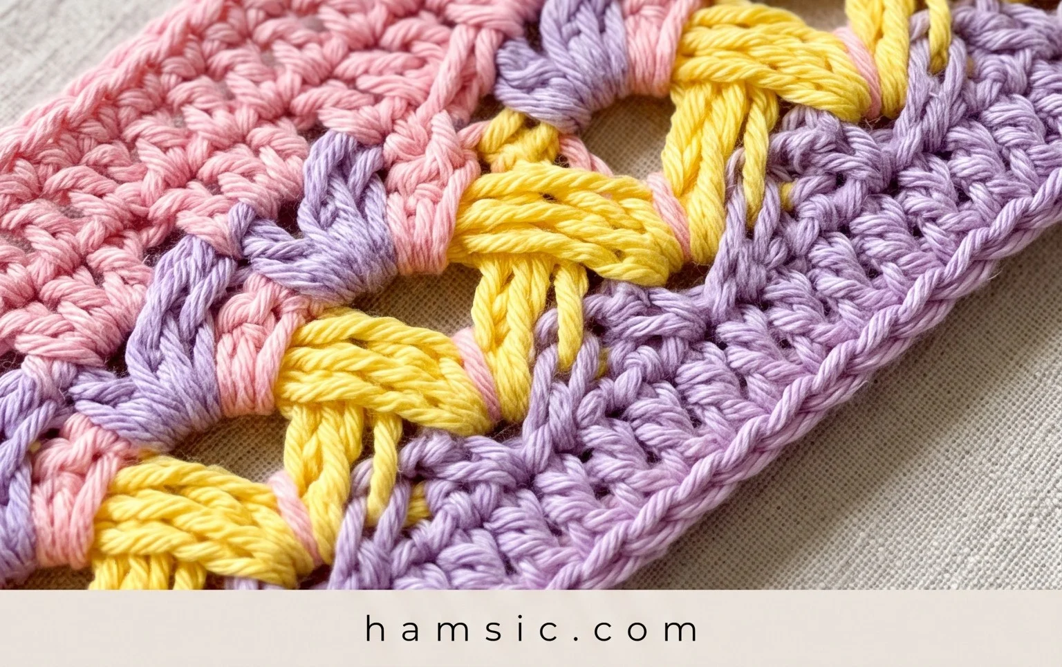 Crochet Celtic Weave Basket