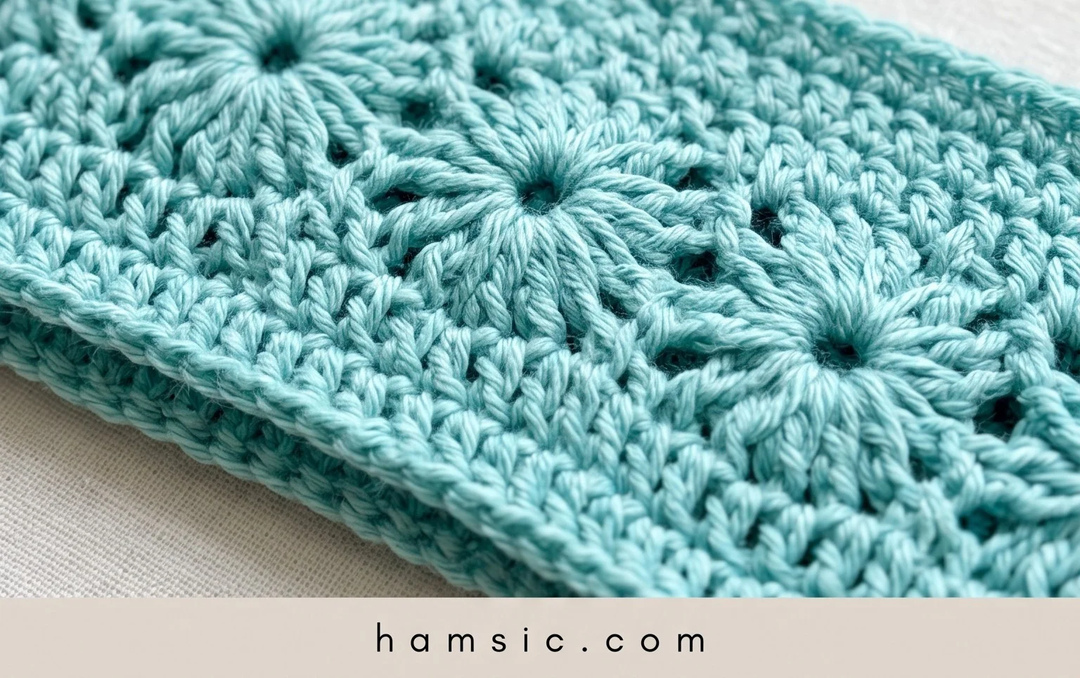 Mollie Flowers Headband Free Crochet Pattern